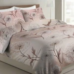 Poszewka dekoracyjna bawełniana 40x40 Blush beżowa w dmuchawce, Cottonlove