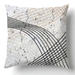 Poszewka dekoracyjna bawełniana 40x40 Flow szara w falujące linie, Cottonlove