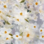 Poszewka satynowa 40x40 Bellina fioletowa w kolorowe kwiaty, Satynlove