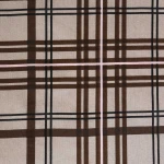 Poszewka flanelowa 40x40 Manhattan Brown, brązowa w kratę, Flanelove