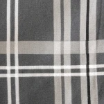 Poszewka flanelowa 40x40 Manhattan Grey, szara w białą kratę, Flanelove