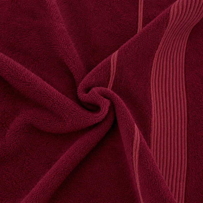 Ręcznik bamboo Moreno 50x90 kolor burgund