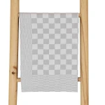Ścierka bawełniana kuchenna 50x70 Krateczka jasno szara