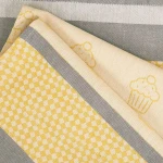 Komplet ścierek kuchennych bawełnianych 3x 50x70 Mufinki