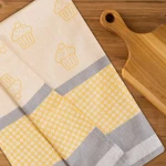 Komplet ścierek kuchennych bawełnianych 3x 50x70 Mufinki