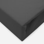 Prześcieradło jersey z elastanem z gumką 200x220 ciemno szare, 190 g/m2