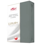 Prześcieradło jersey z elastanem z gumką 180x200 szare, 190 g/m2