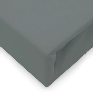 Prześcieradło jersey z elastanem z gumką 160x200 szare, 190 g/m2