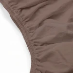 Prześcieradło jersey z elastanem z gumką 180x200 brązowe, 190 g/m2