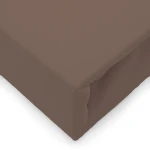 Prześcieradło jersey z elastanem z gumką 160x200 brązowe, 190 g/m2