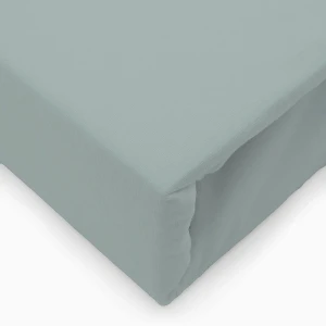 Prześcieradło jersey z elastanem z gumką 90x200 jasno szare, 190 g/m2