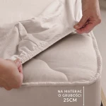 Prześcieradło jersey z elastanem z gumką 180x200 beżowe, 190 g/m2