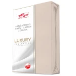 Prześcieradło jersey z elastanem z gumką 140x200 beżowe, 190 g/m2