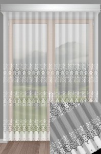 Firana żakardowa 637/024 metraż wysokość 250 cm