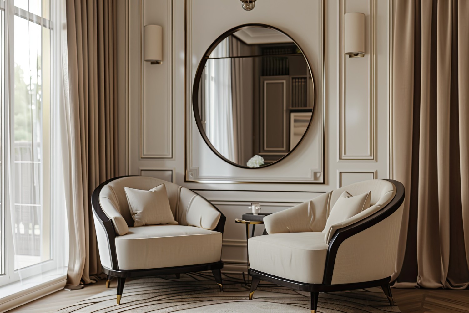 styl nowojorski lustro