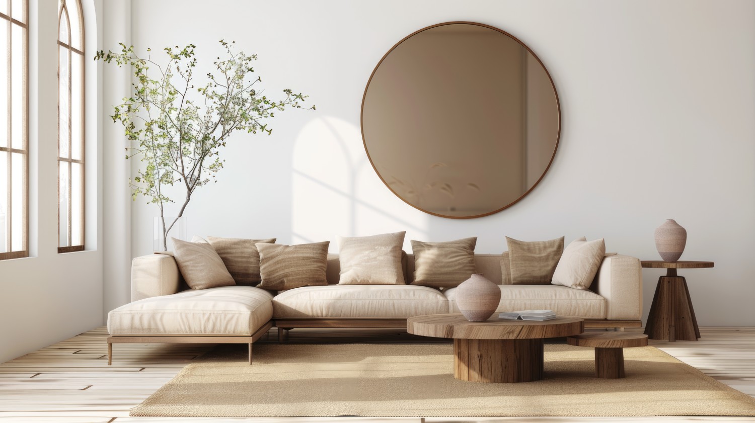 salon modern organic inspiracja